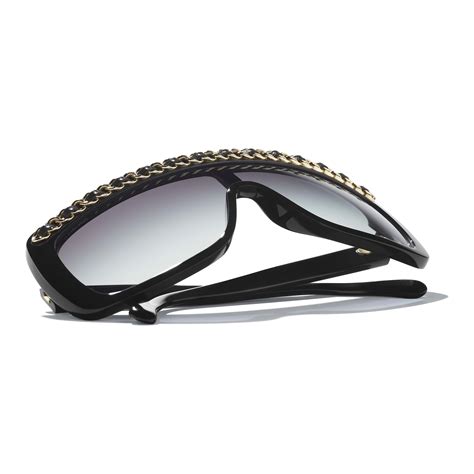 chanel shield sunglasses jlo|Sunglasses: Shield Sunglasses, acetate, metal & calfskin — Fashion .